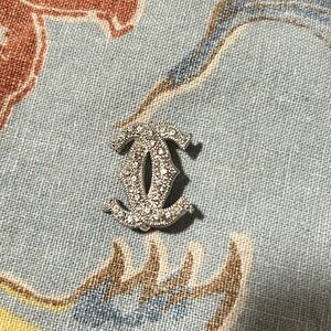 Sparkly Silver Brooch